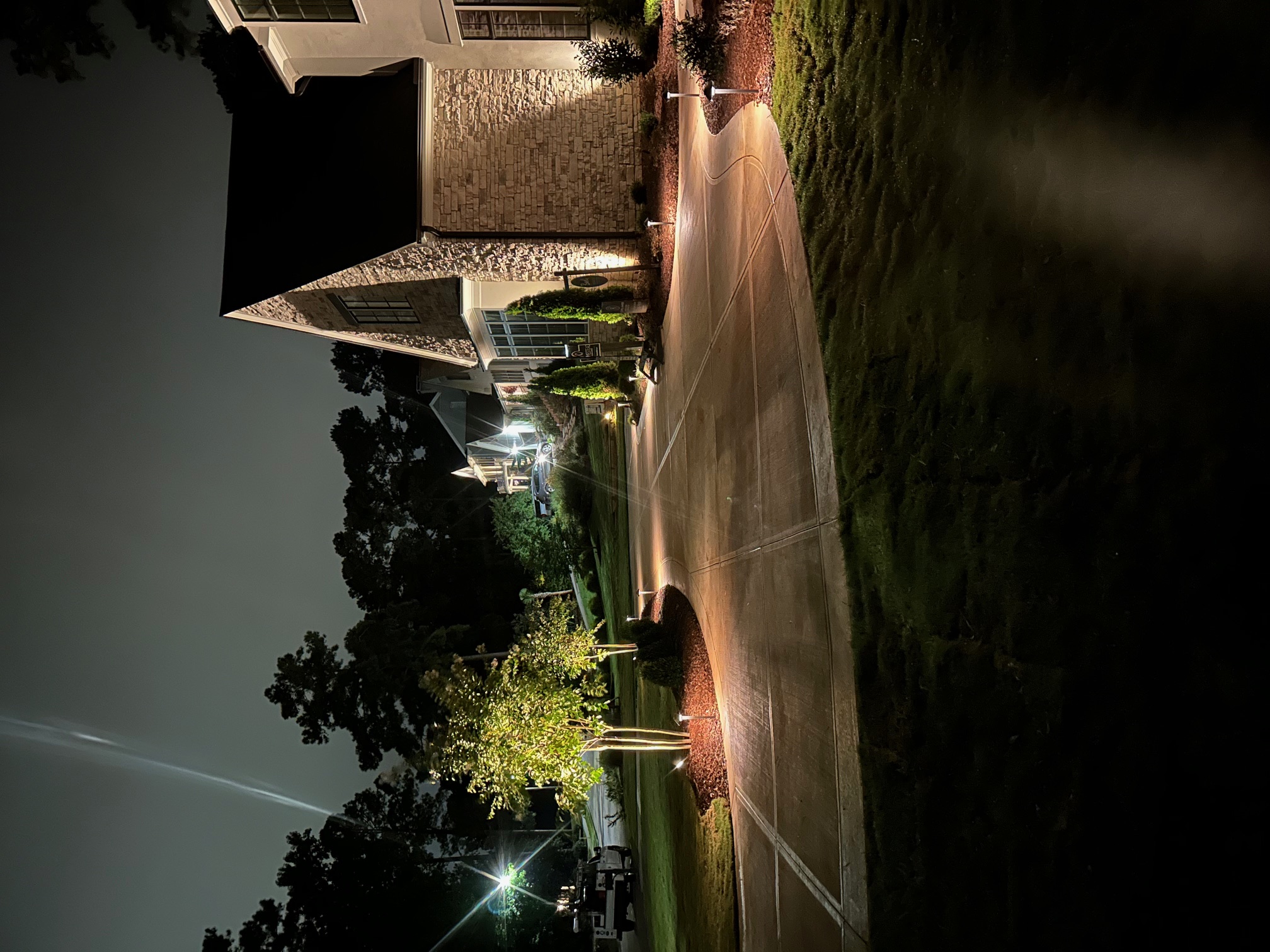 Irrigation lawn trench